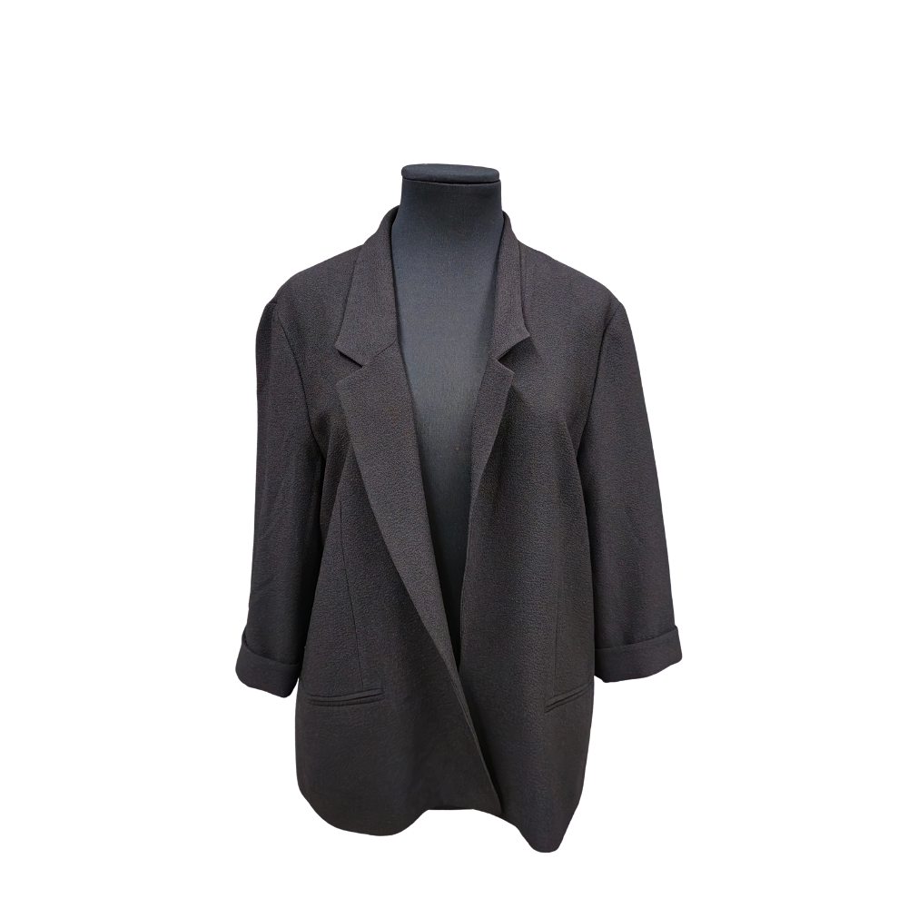 DONNA KARAN, BLACK JACKET.