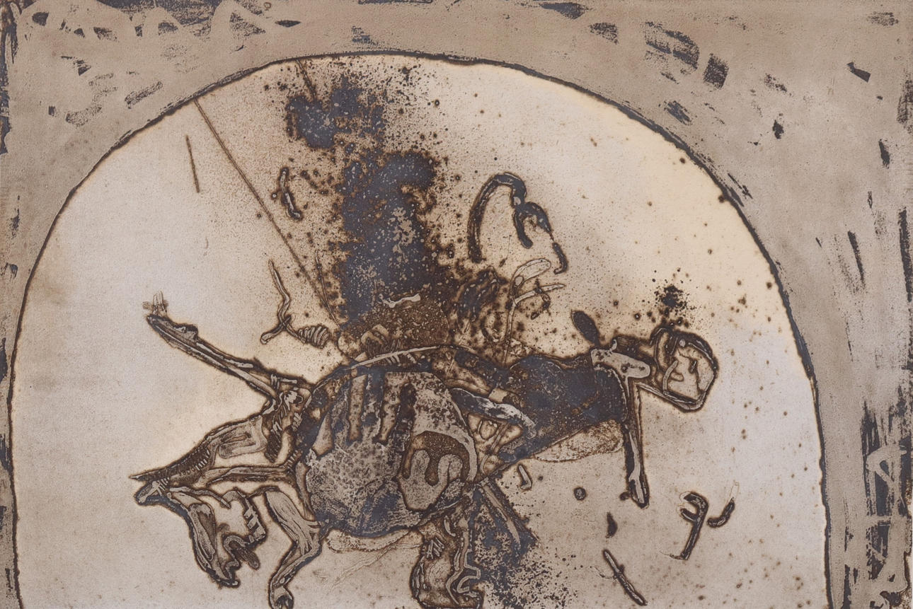 JAN LUNDGREN. etsning, "Ur en myt".