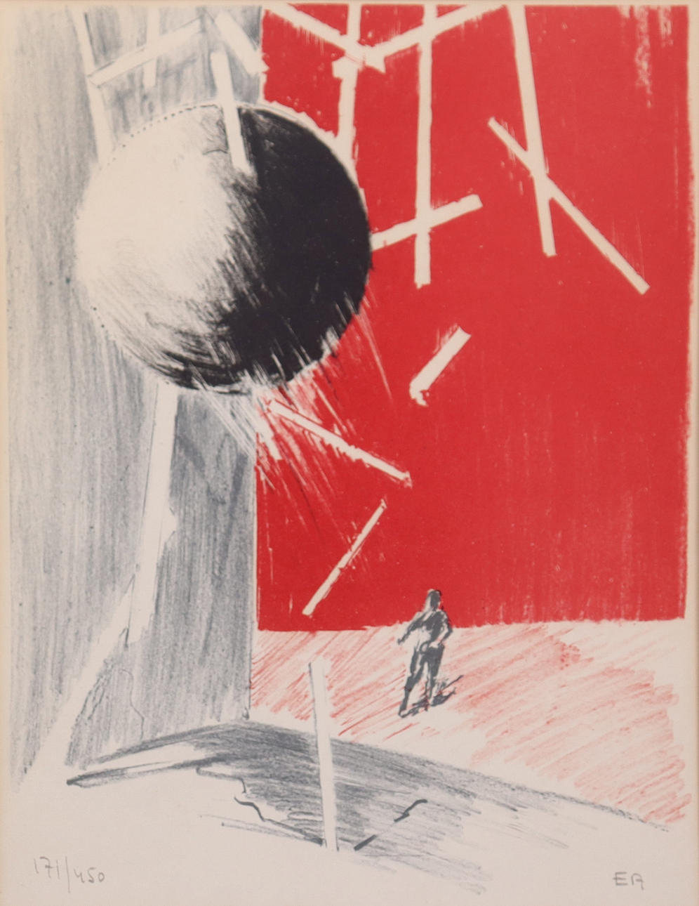 ERWIN ANDERSSON. lithography, composition.