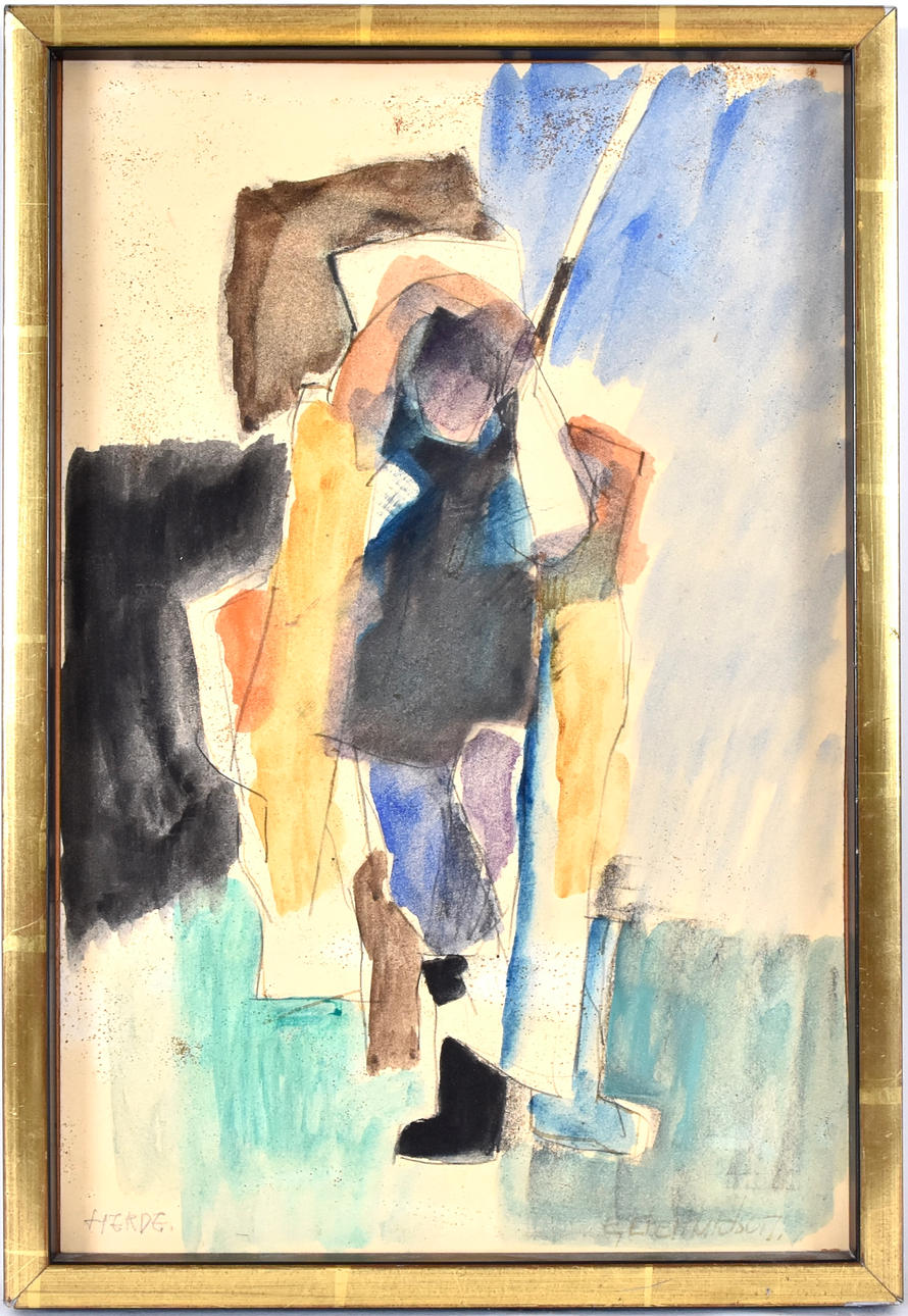 EBBE EBERHARDSON. Watercolor.