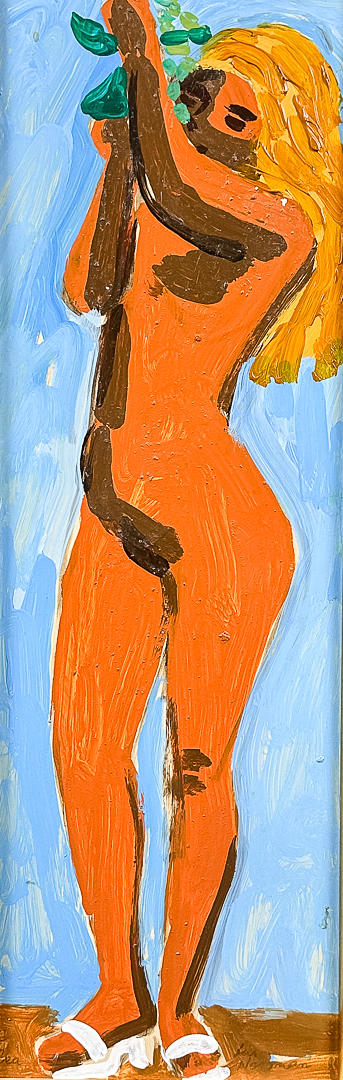 LARS NORRMAN. OIL ON CARDBOARD, signed.