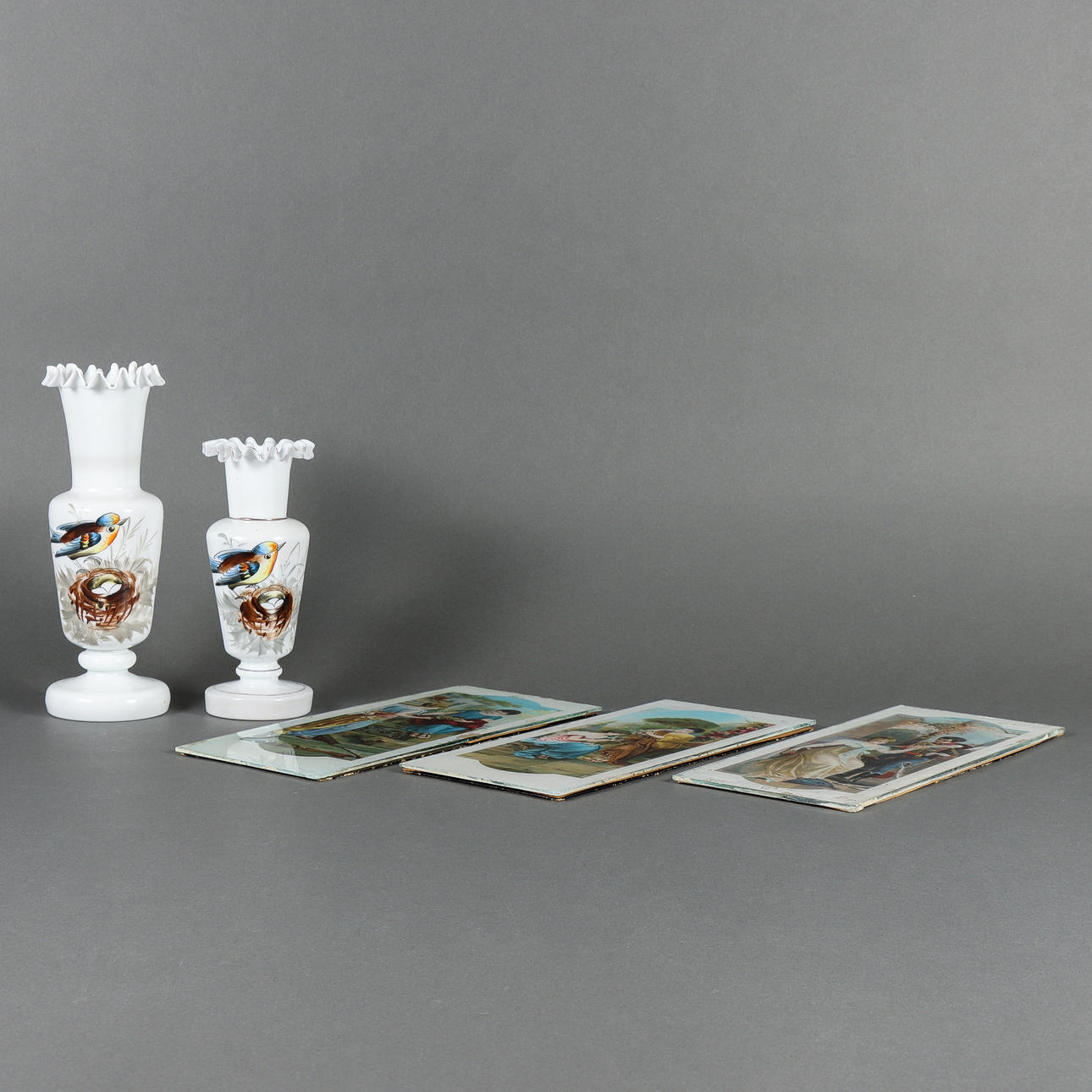 VASER OCH TAVLOR glas, 18/1900-tal.