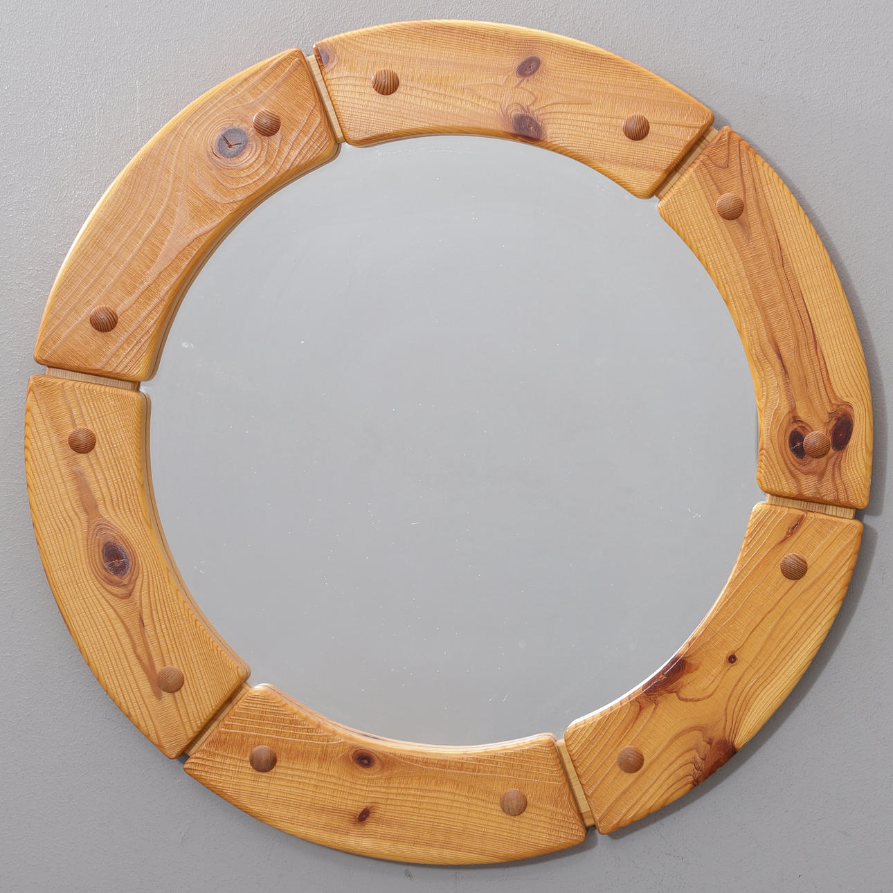 A pine mirror, Sweden, 1970s.