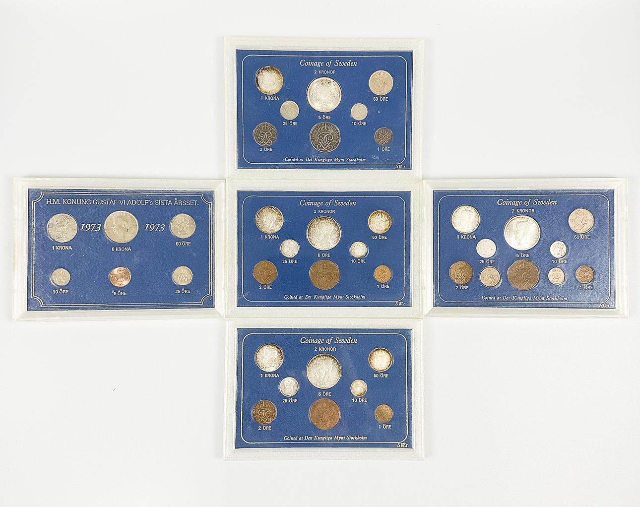 Parti Mynt. Sverige. Delvis i Silver.