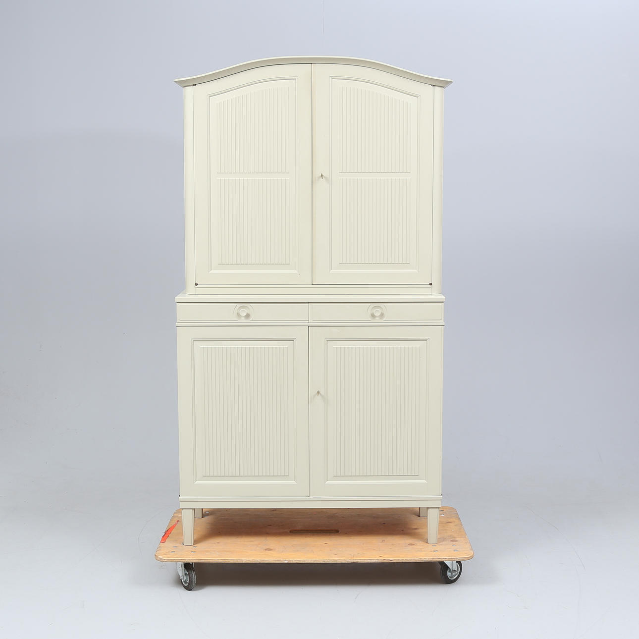 CARL MALMSTEN. Cabinet, “The Manor”, grey lacquered.