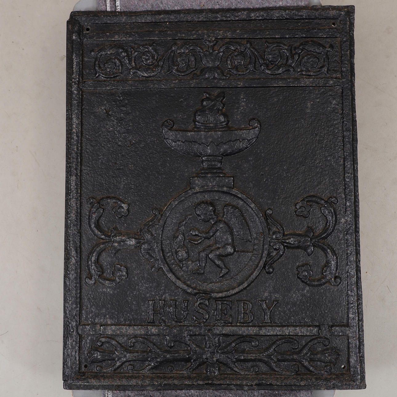 SÄTTUGNSPLATTA, gjutjärn, Huseby Bruk.