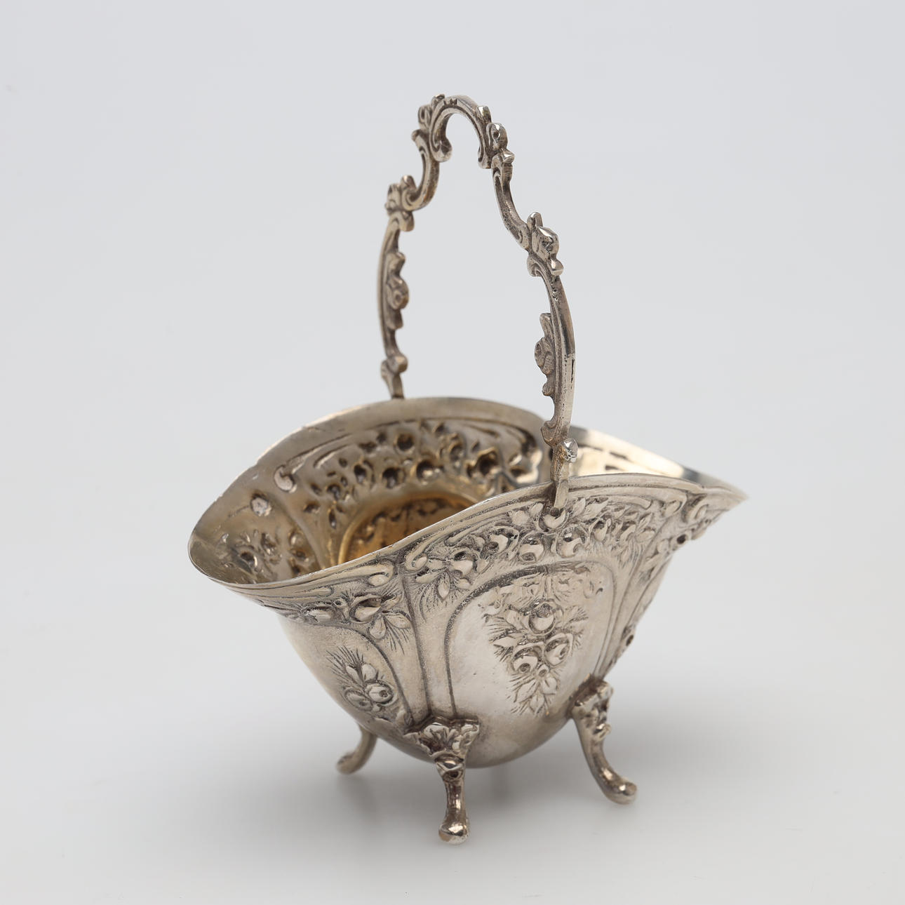 BOWL/BASKET silver, weight approx. 54 grams.