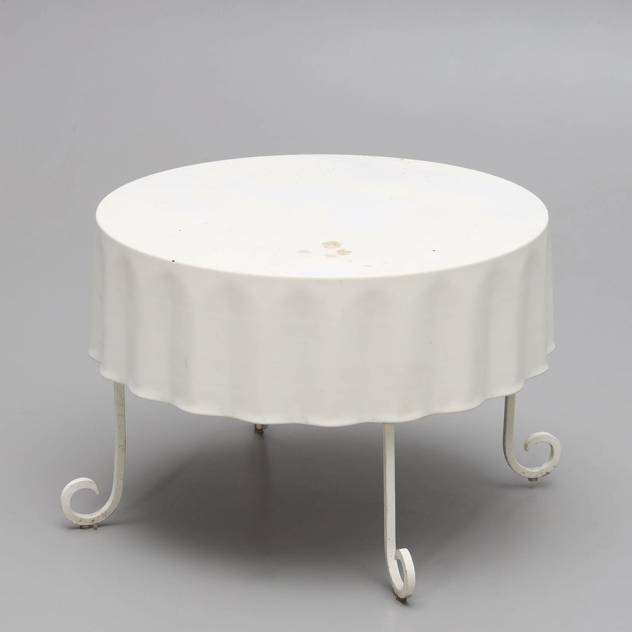 A lacquered metal flower table, summer collection, Ikea, 2004.