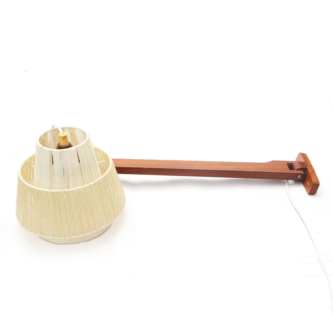 WALL LAMP, teak/textile.