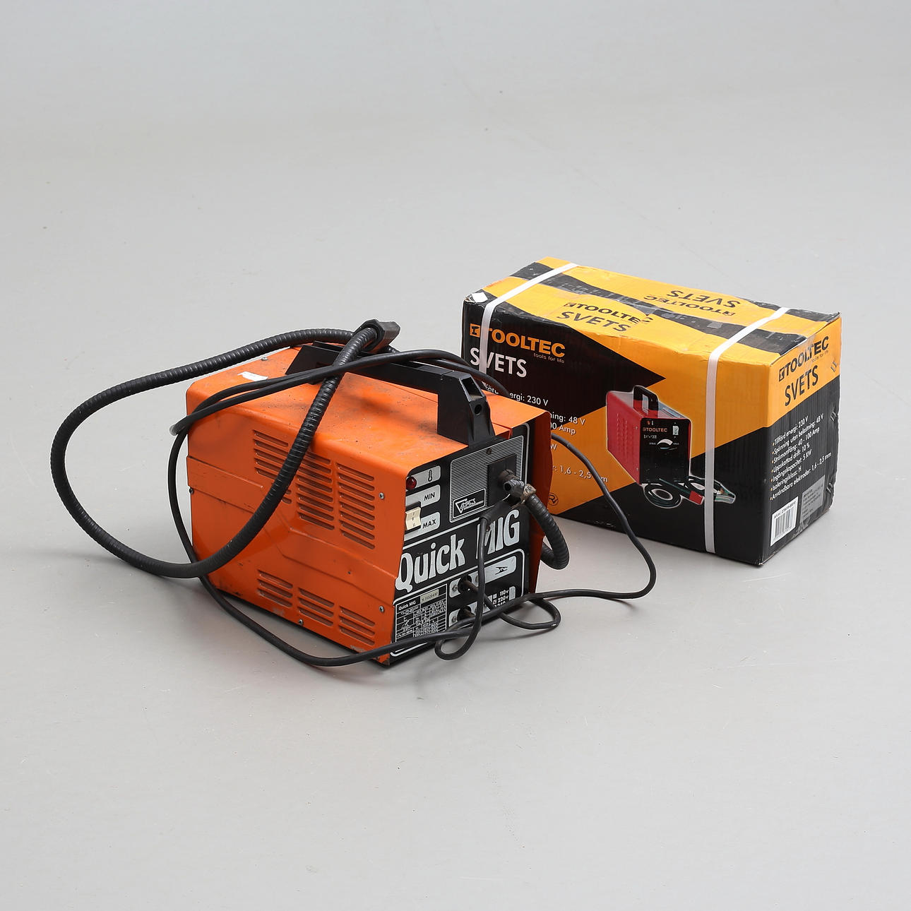 2 electrical welds, Tooltec, BX1-100B and Quick Mig.