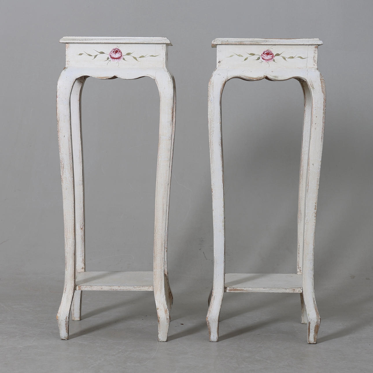 PEDESTALS, a pair, Rococo style, contemporary.