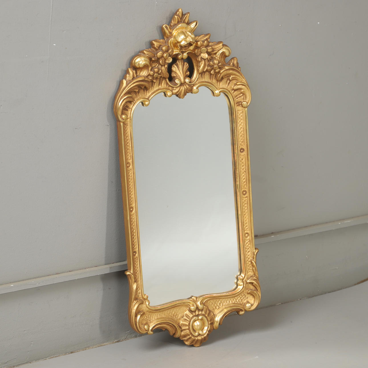 A mid 20th century gilt mirror.