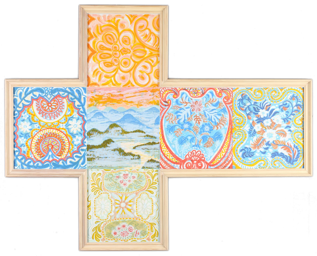 MÅRTEN ANDERSSON. "Kuben", färglitografi, signerad och daterad 155/160.