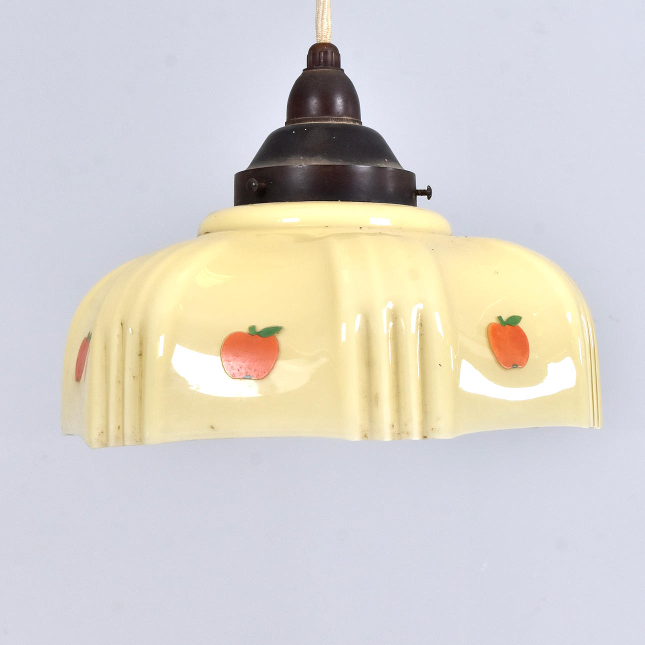 A stained glass ceiling lamp, Funkis, 1920/30s.