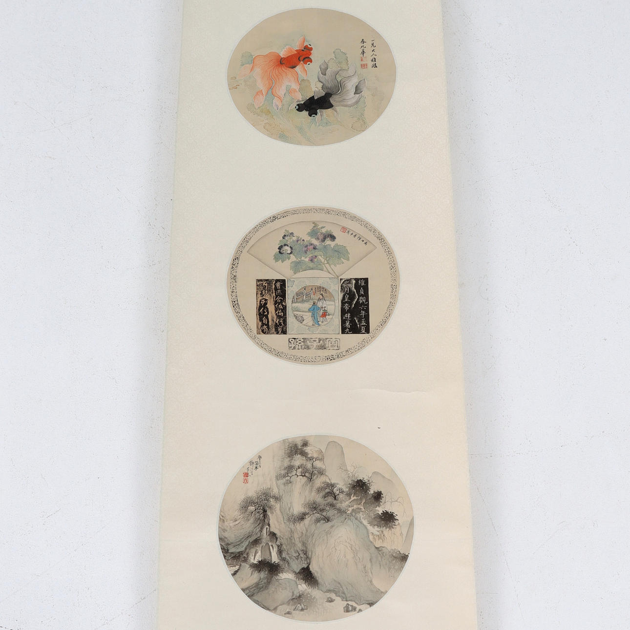 RULLMÅLNING, tusch, akvarell på papper, Kina.