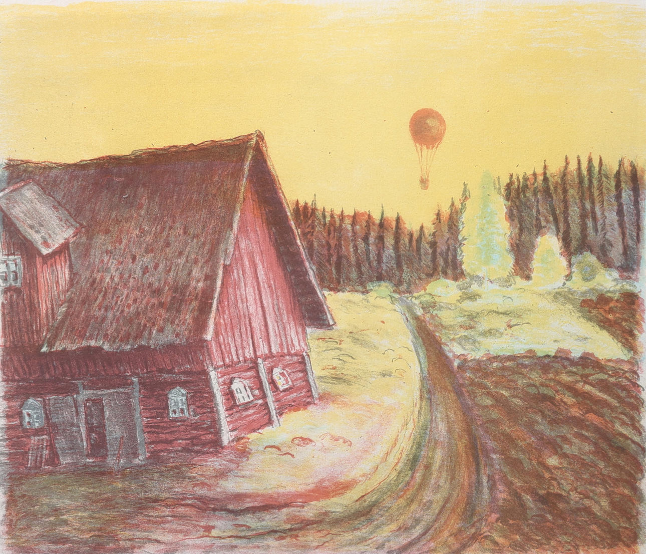 BARBRO BRUTE. Graphic sheet, signed.