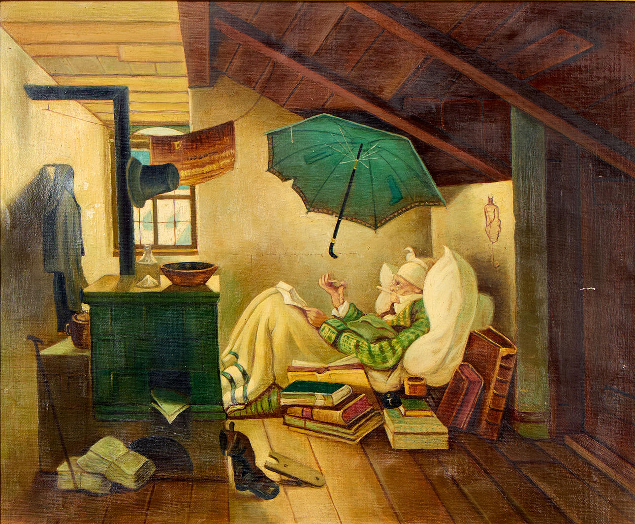 AFTER CARL SPITZWEG. “The Arms Poet”.