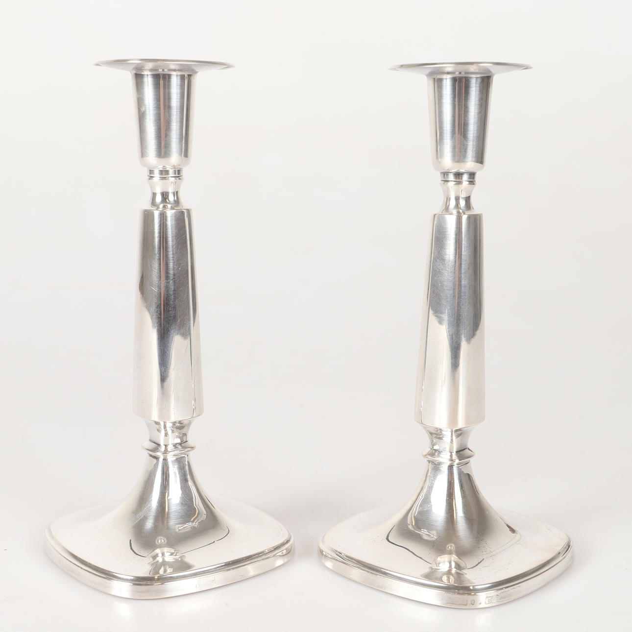 TORE ELDH. Candlesticks, 1 pair, silver.