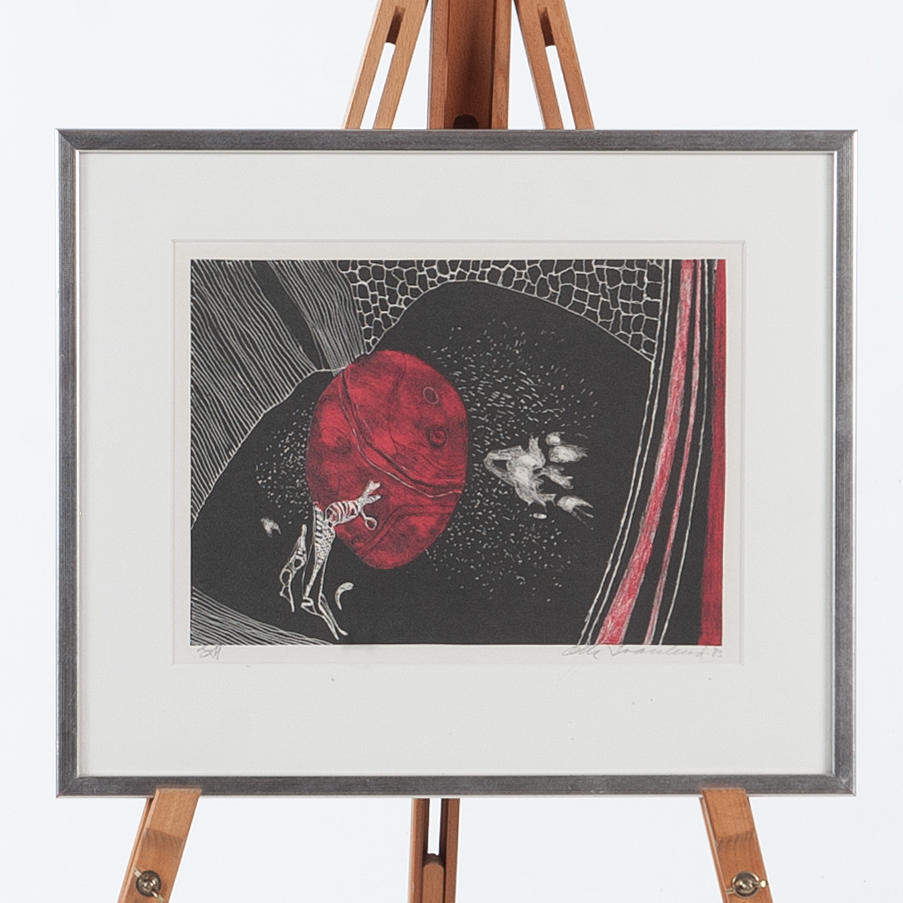 OLLE SVANLUND. Lithograph in colours, EA, signed and dated.