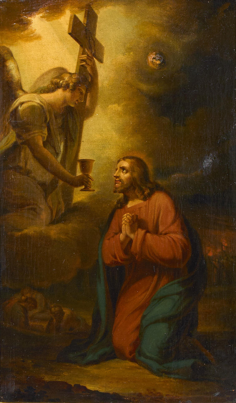 OKÄND KONSTNÄR. Jesus Prayer in Gethsemane.