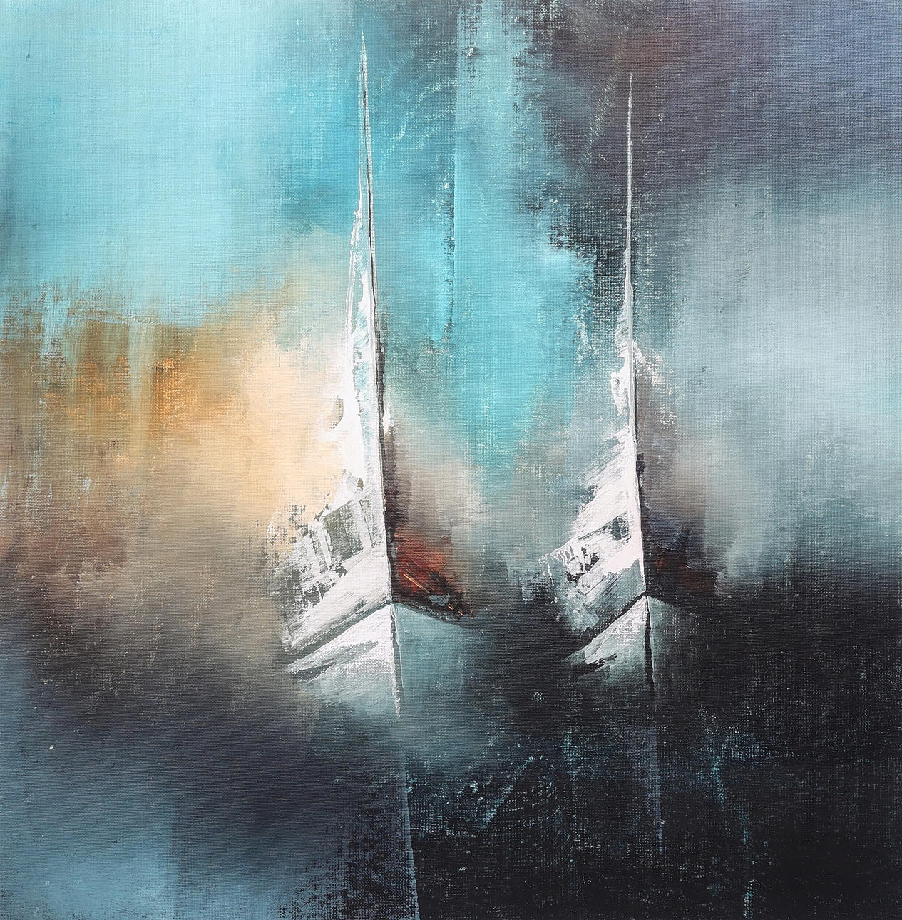 JONAS LUNDH. Colour lithograph, “Journey”, sisgned, numbered.