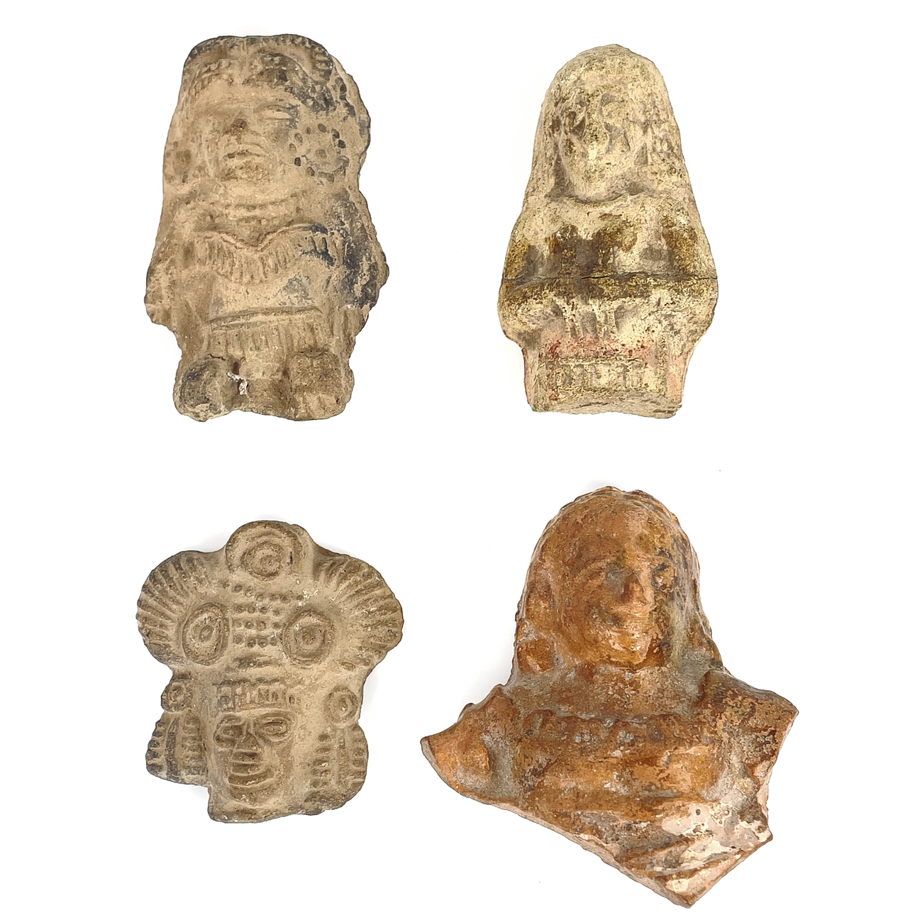 FIGURINES, FRAGMENTS, among others Mexico, Egypt.