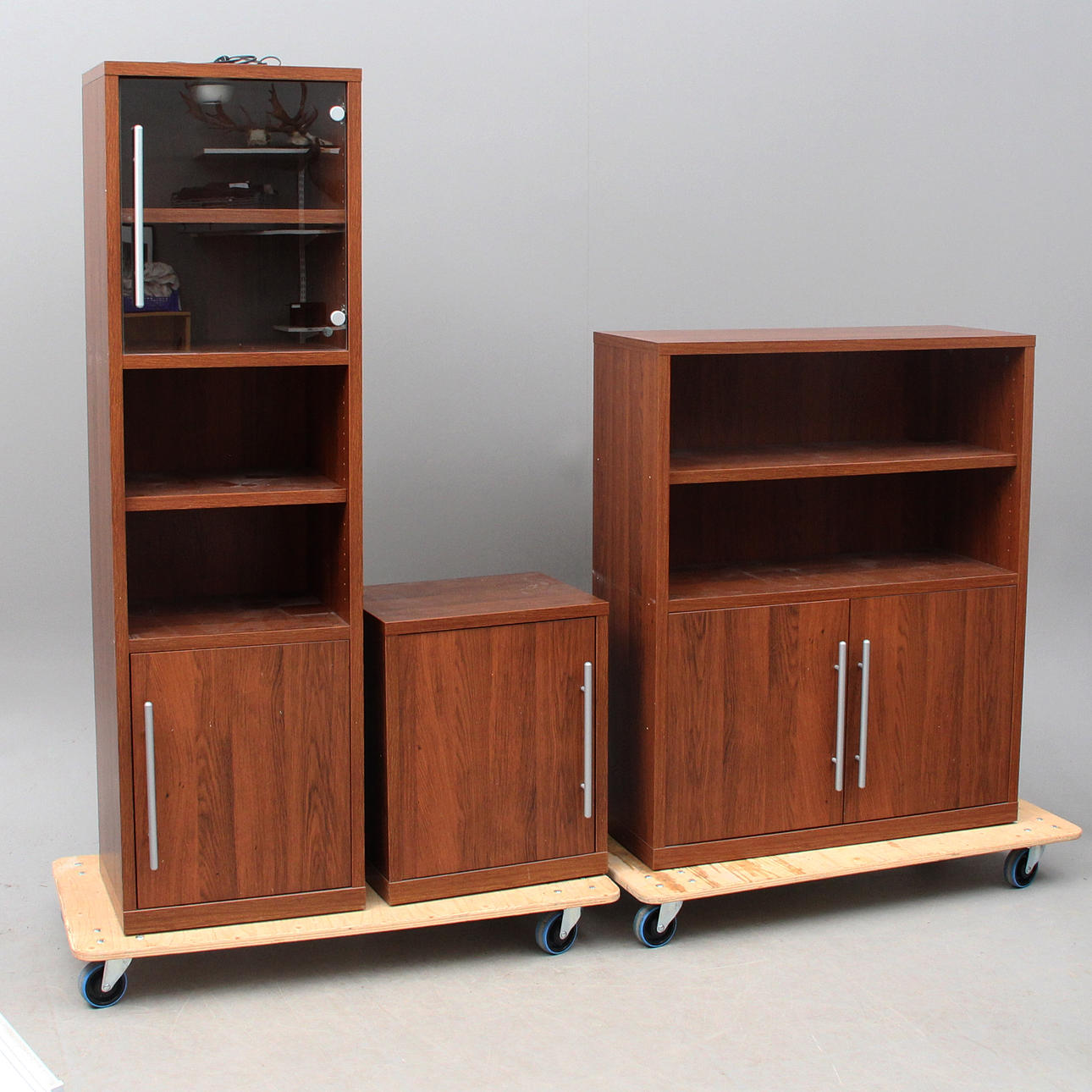 CABINET/SHELF, 3 pieces.