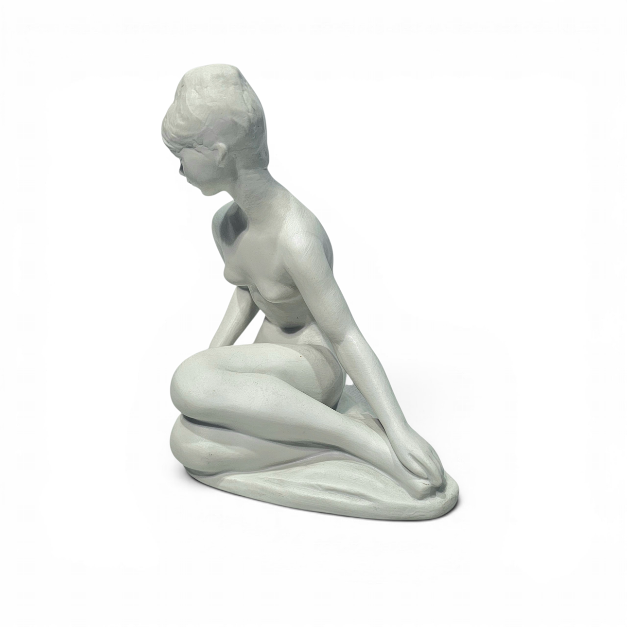 Wallendorf, Germany. Biscuit porcelain figure of a lady. Asiatica