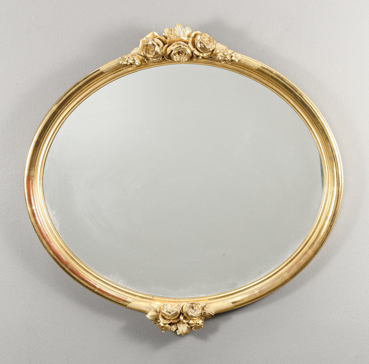 VÄGGSPEGEL förgylld, 1900-tal.