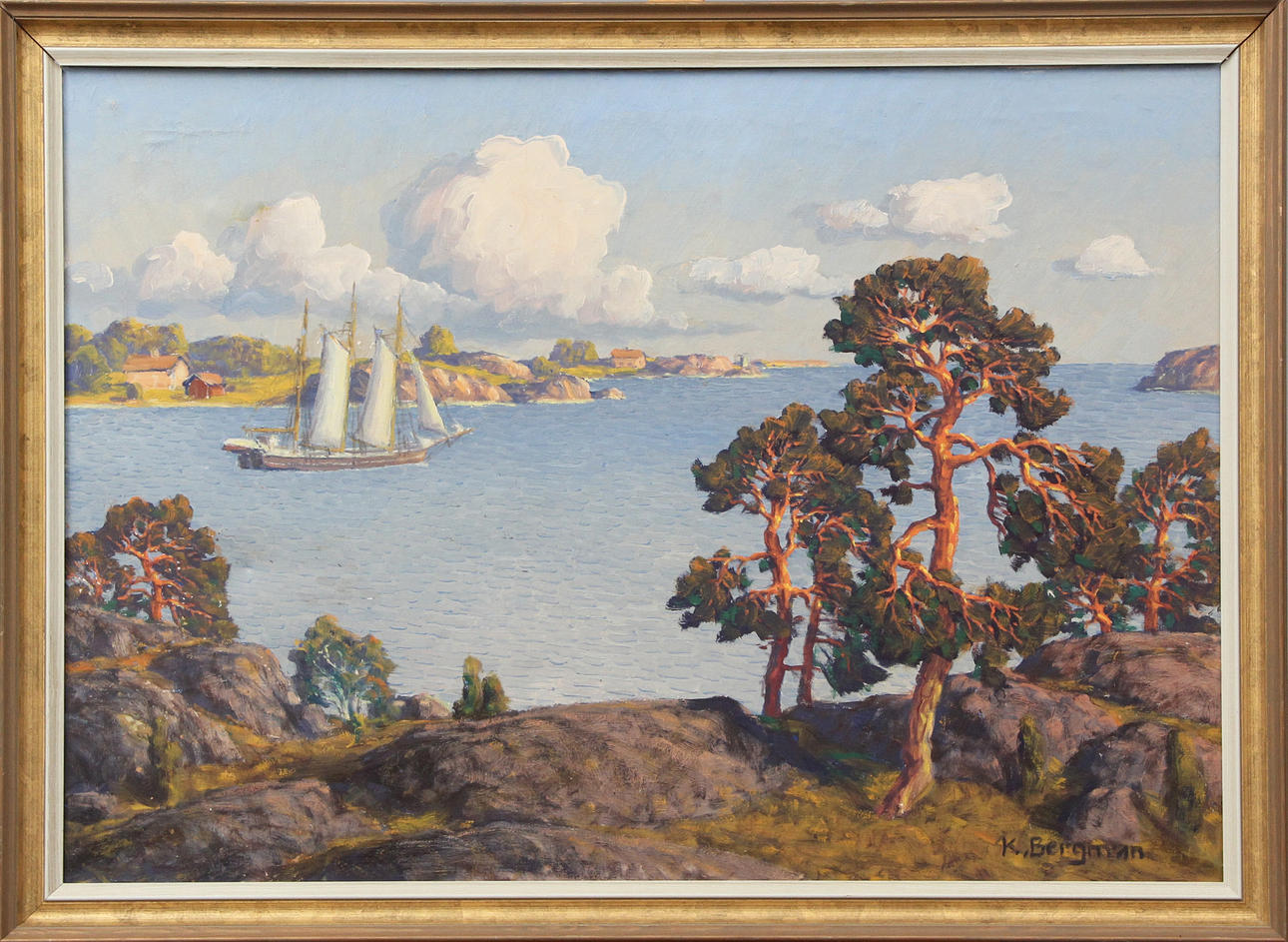 KARL BERGMAN. OIL, on canvas, signed.
