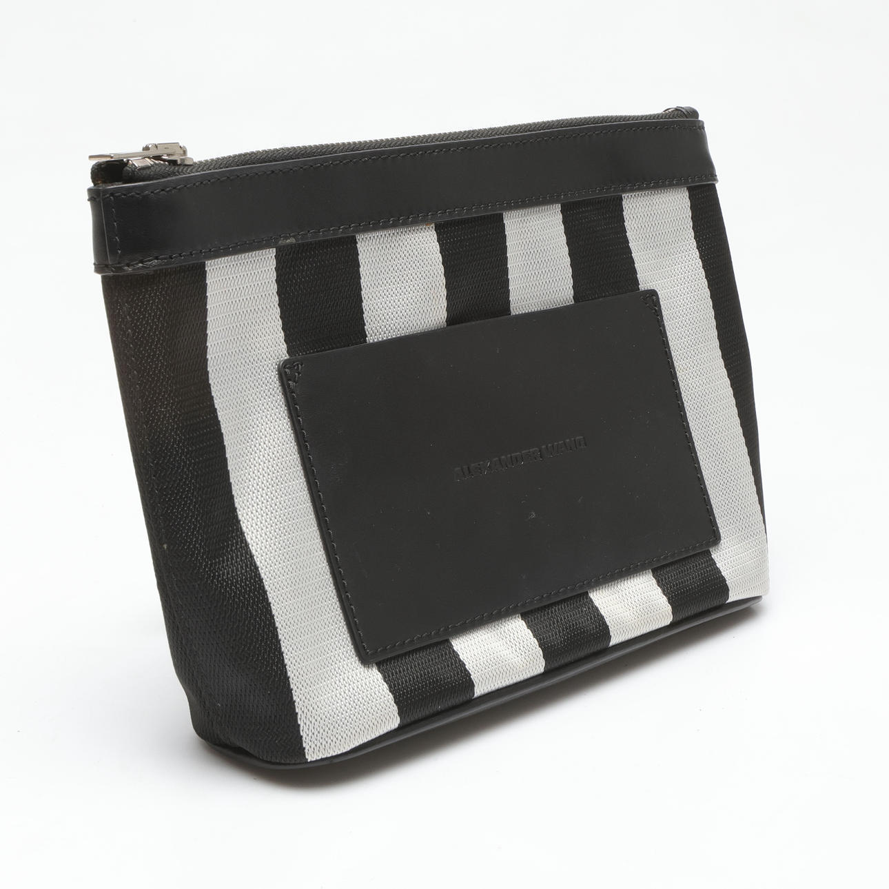 ALEXANDER WANG. Clutch, leather and textile, contemporary.