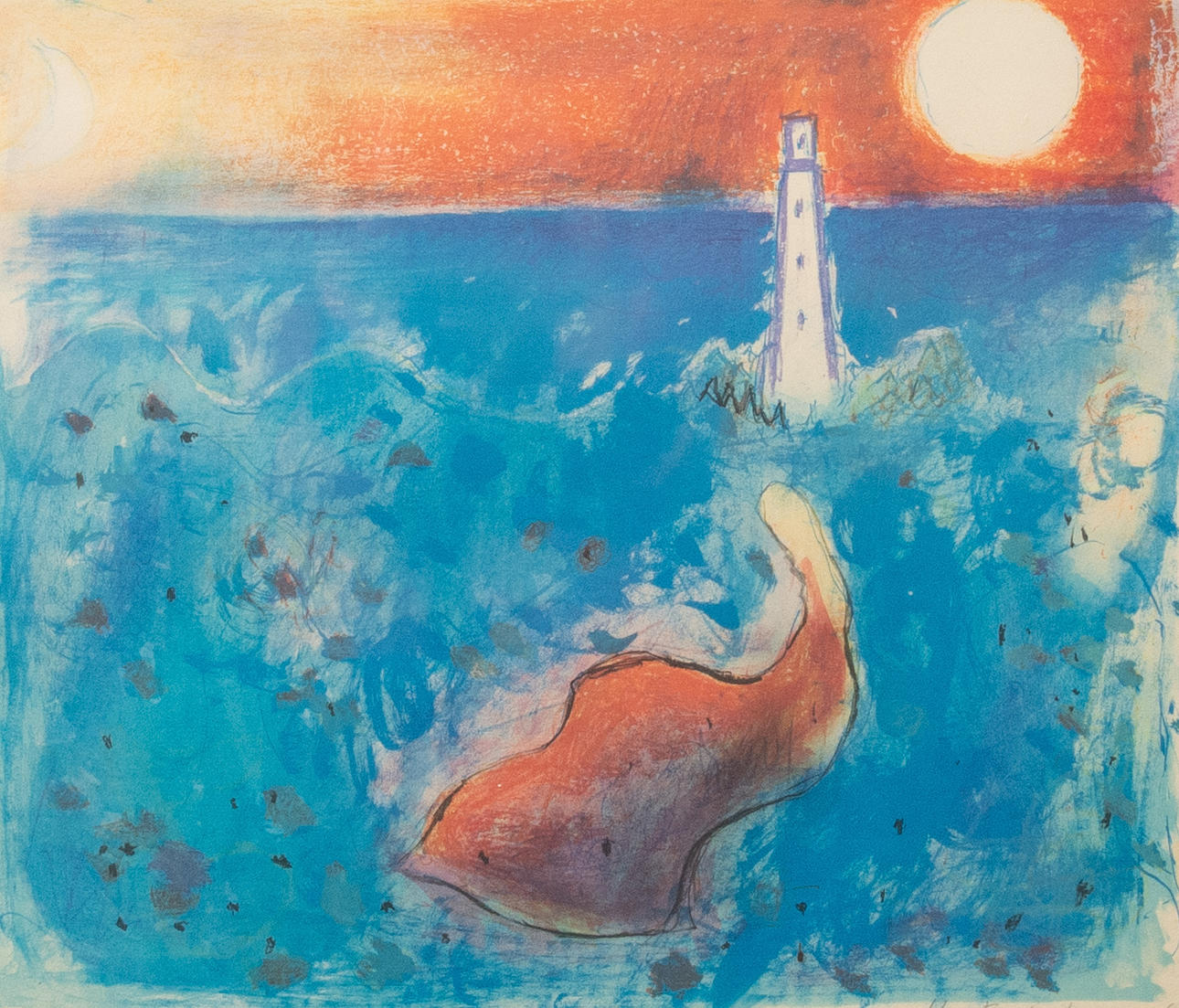 KAI E. CHRISTIANSEN, 1961. Lithography. Signed.