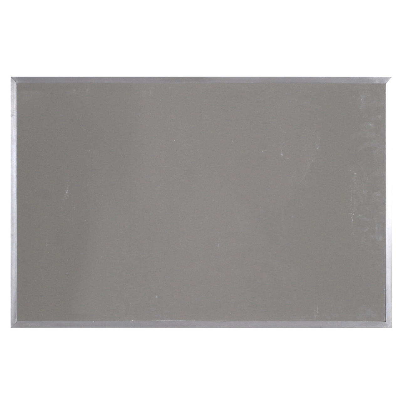 A mirror, with metal frame, 20th century.