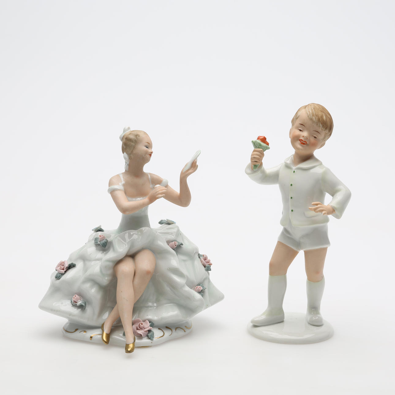 FIGURINES 2 pcs Wallendorf.