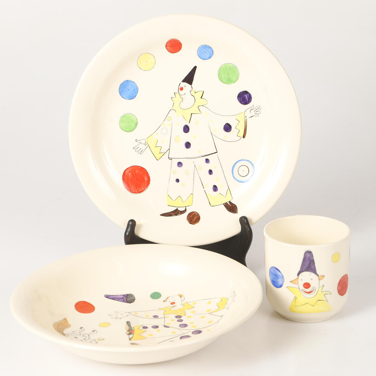 A 3-piece children's set, “Pajas”, Rörstrand.