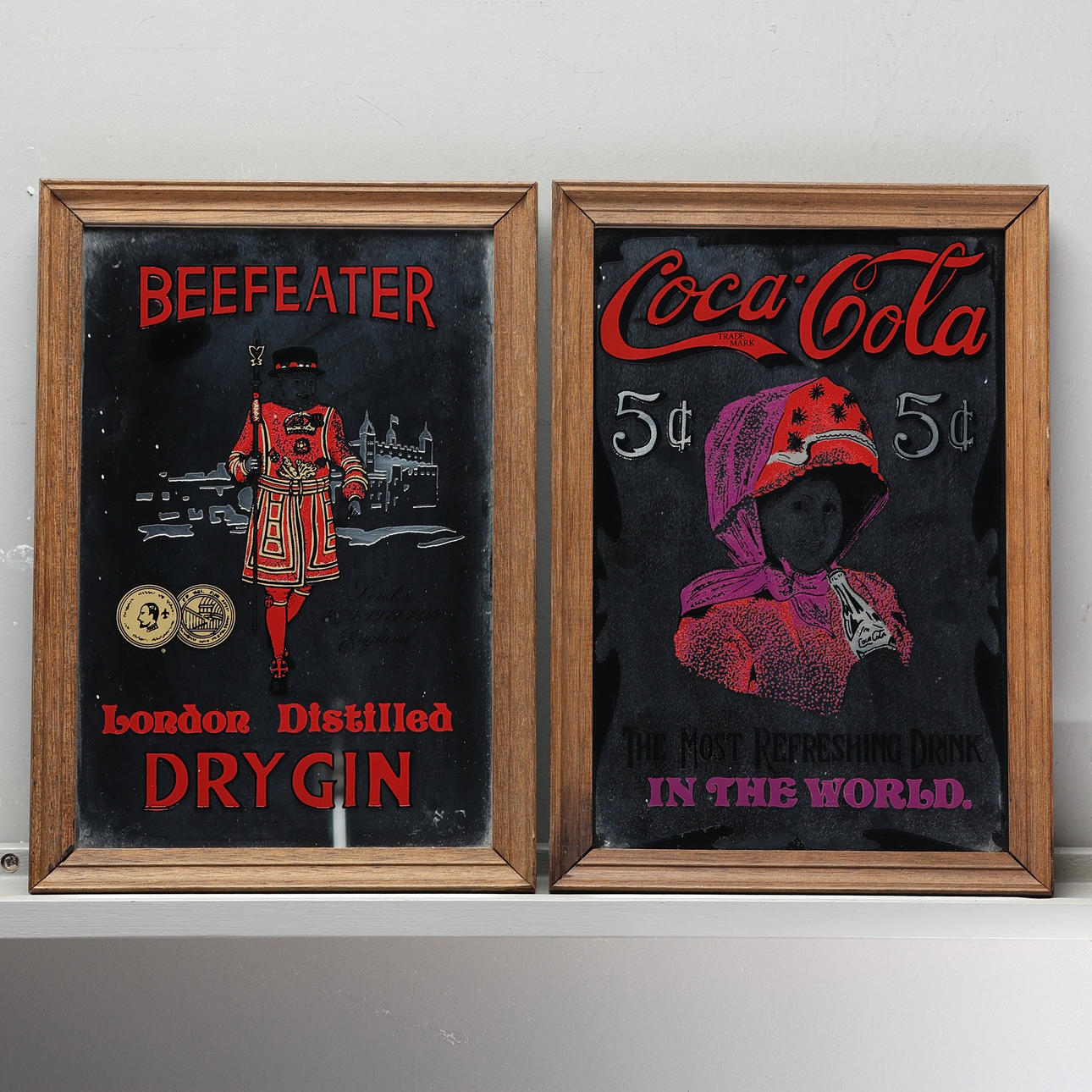 MIRRORS. 2 pub mirrors.