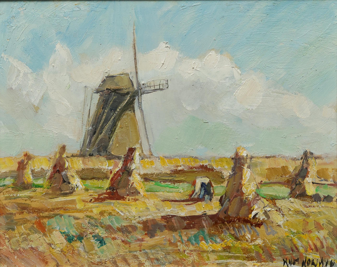 KNUT NORMAN. oil on panel, signed.