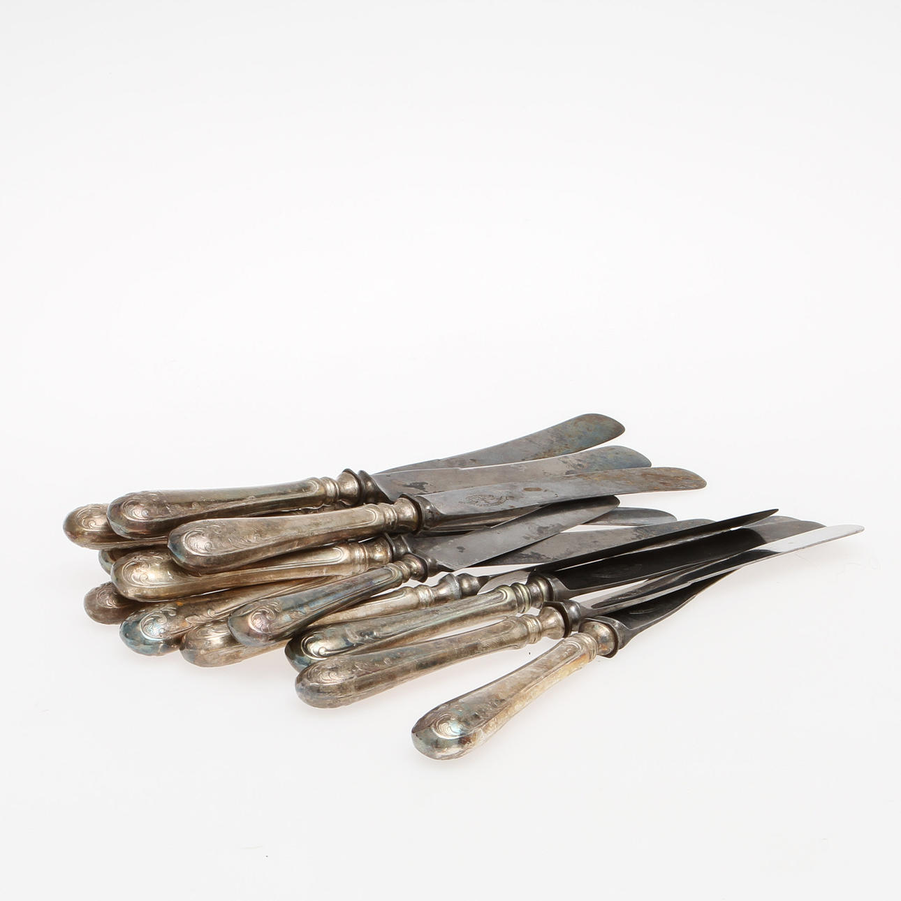 KNIVAR, 12 st, silver, "Gammal Fransk".