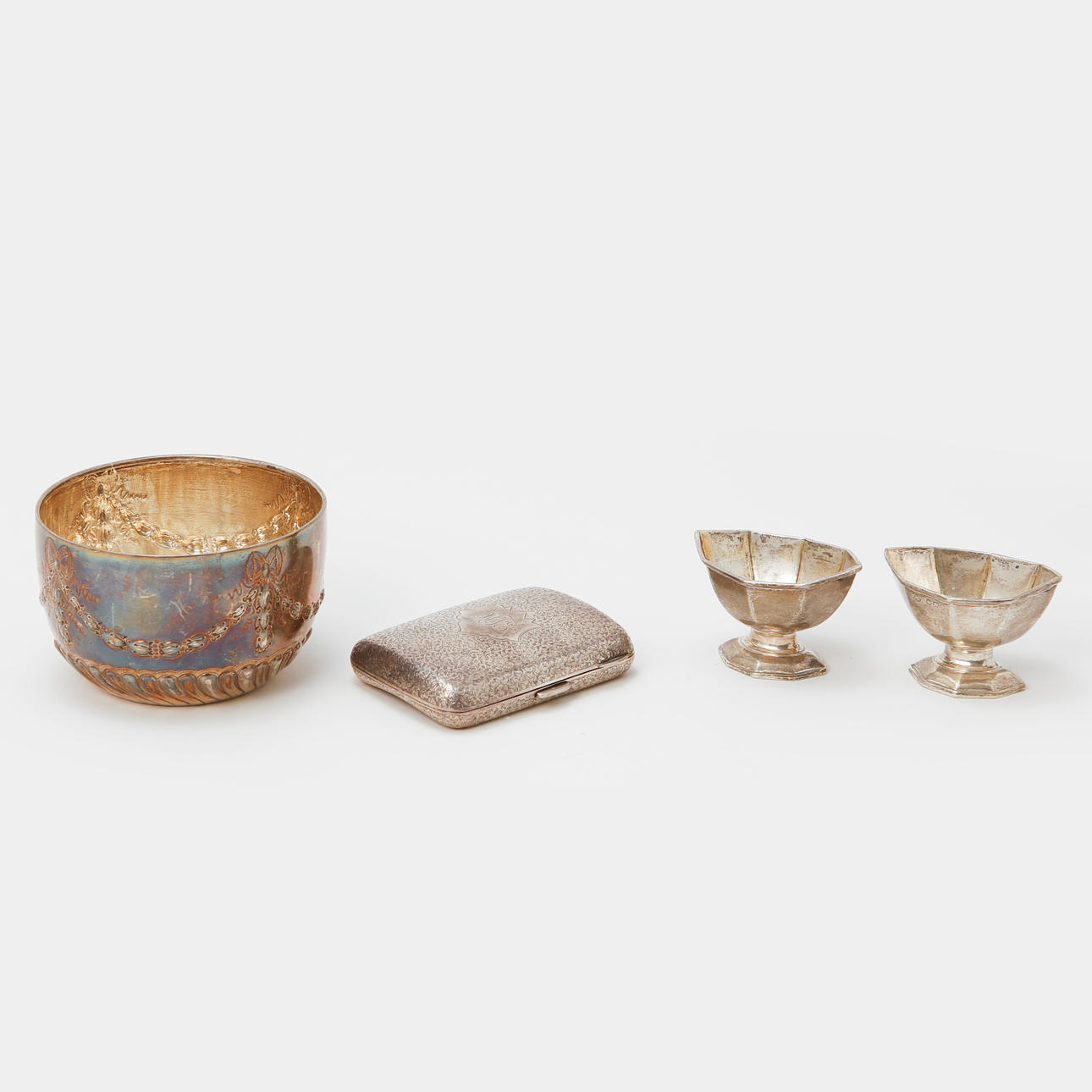 SILVER, 4 delar, England, vikt ca 300 gram.