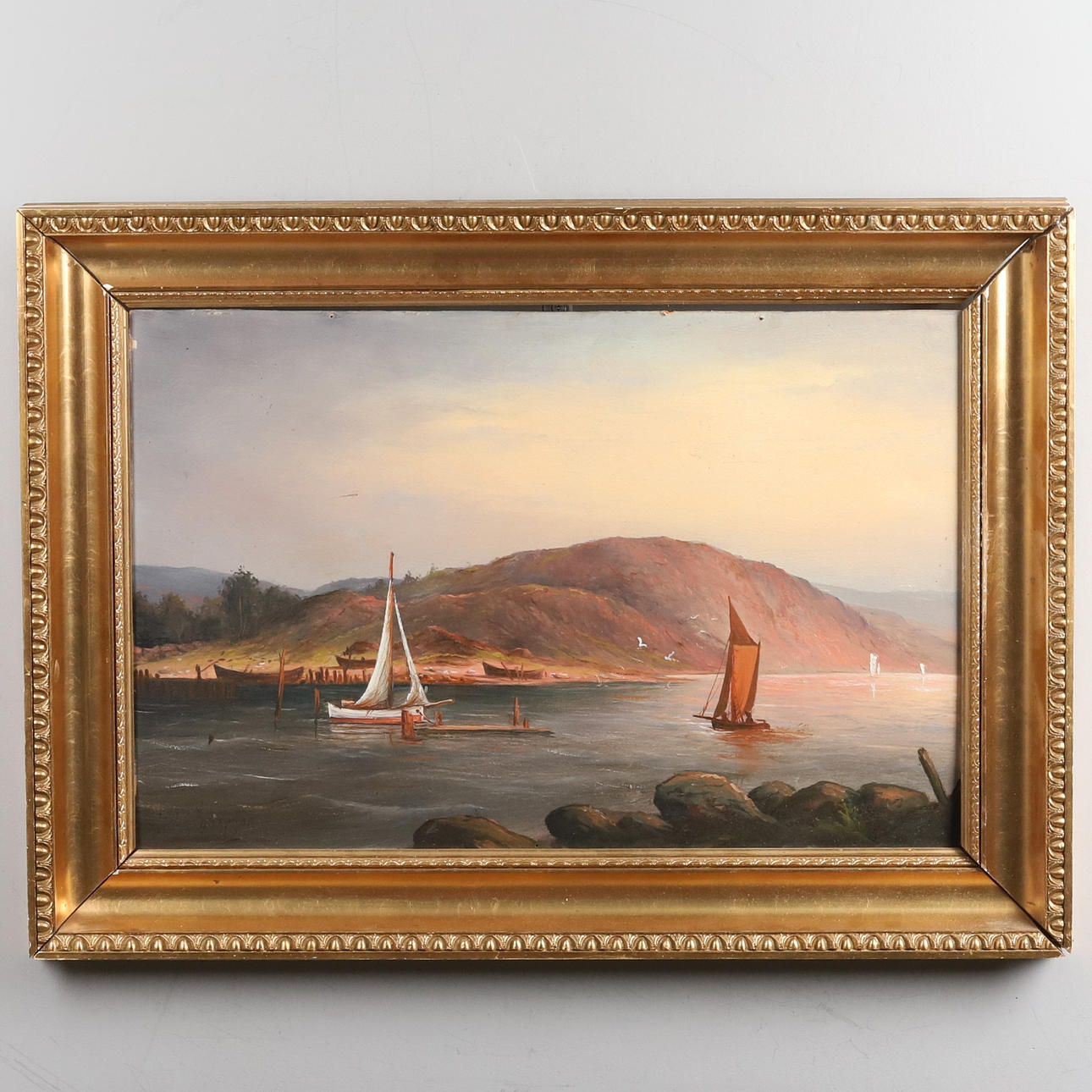 OIDENTIFIERAD KONSTNÄR. OIL ON PANEL, “Snipor”, signed.