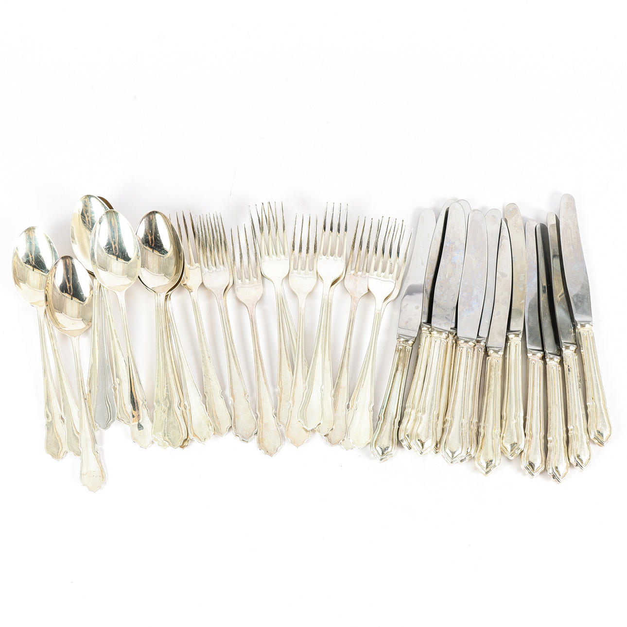 DINING CUTLERY silver, 36 pieces.