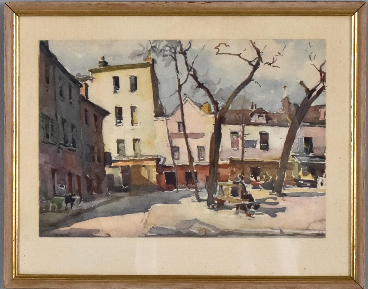 OIDENTIFIERAD KONSTNÄR. Watercolour, mid 20th century.