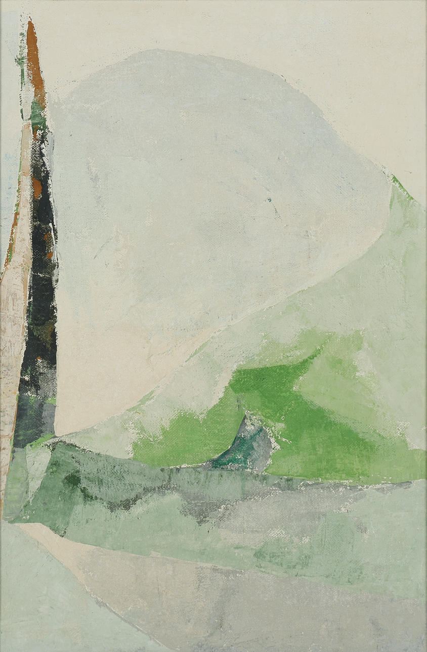 UBEKENDT KUNSTNER. Abstract composition, oil on canvas, unsigned.