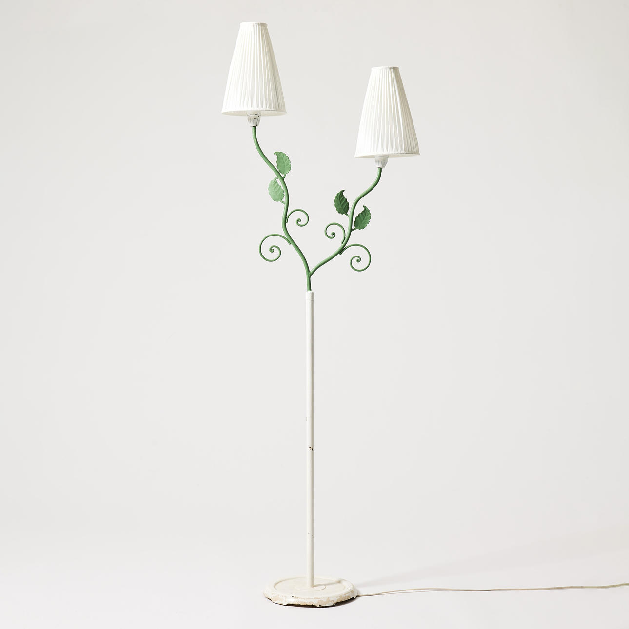 FLOOR LAMP, possibly Luco, Swedish Modern, 1940s.