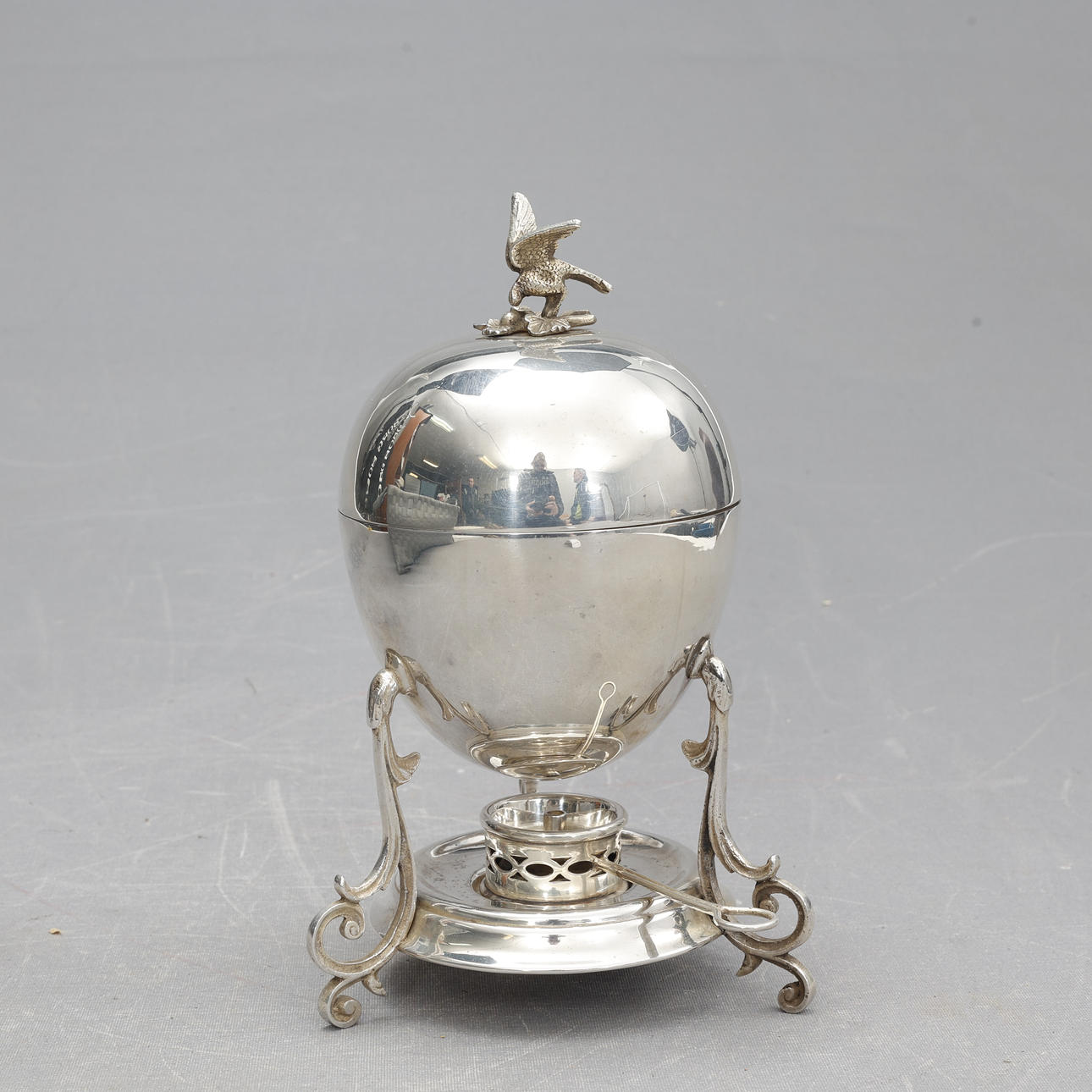 ÄGGVÄRMARE, Nysilver, 18/1900-talet.