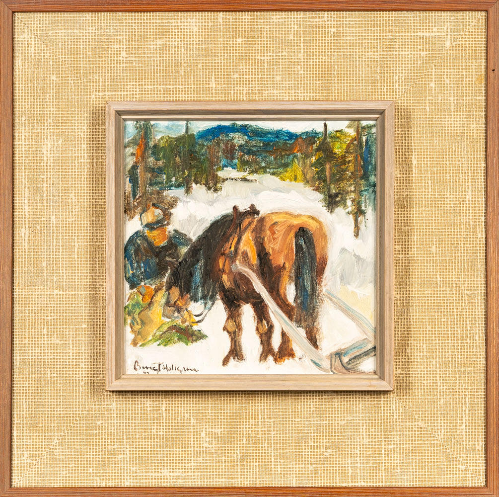 BENGT HALLGREN. Oil on panel.