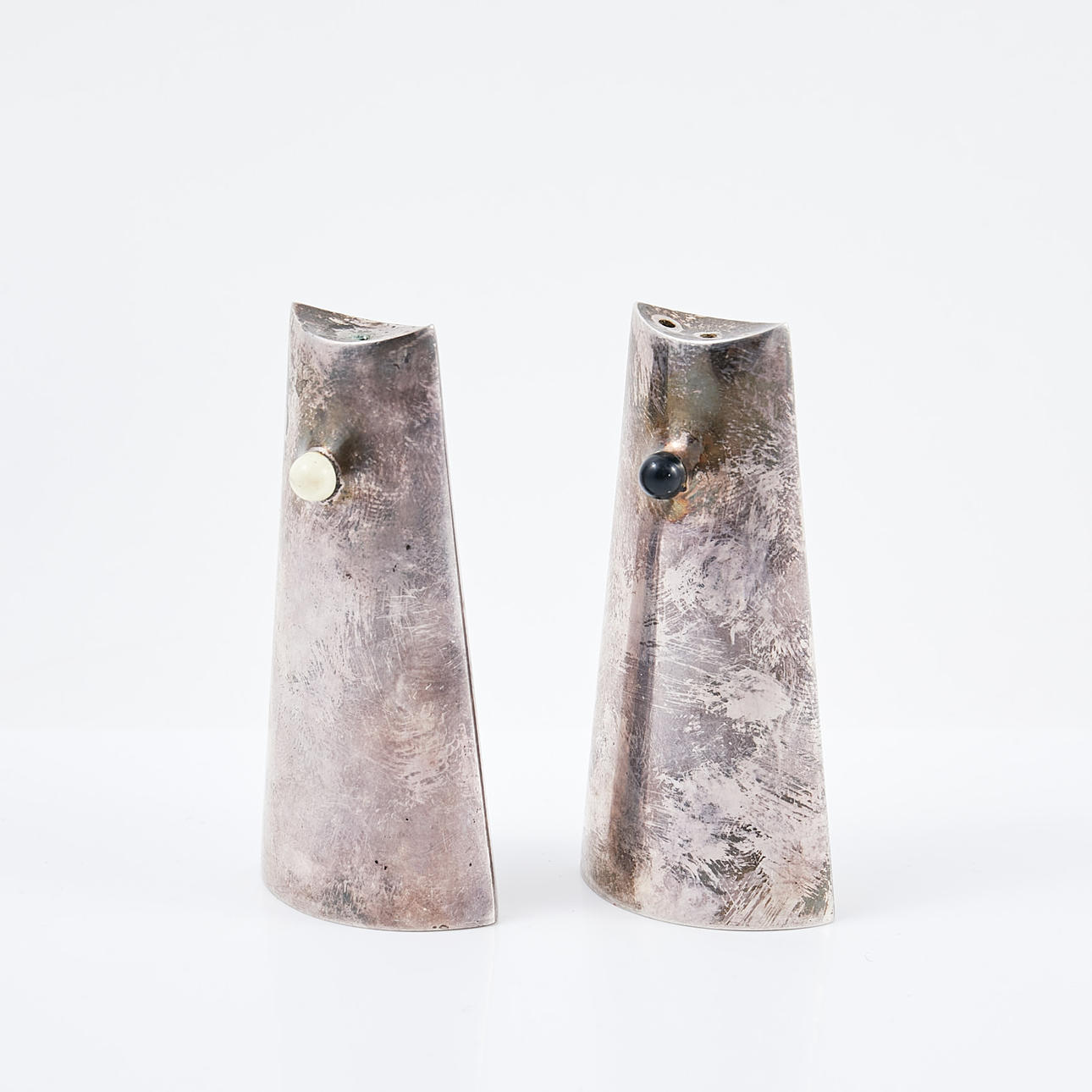 2 sterling silver strainers, Cohr, Denmark.