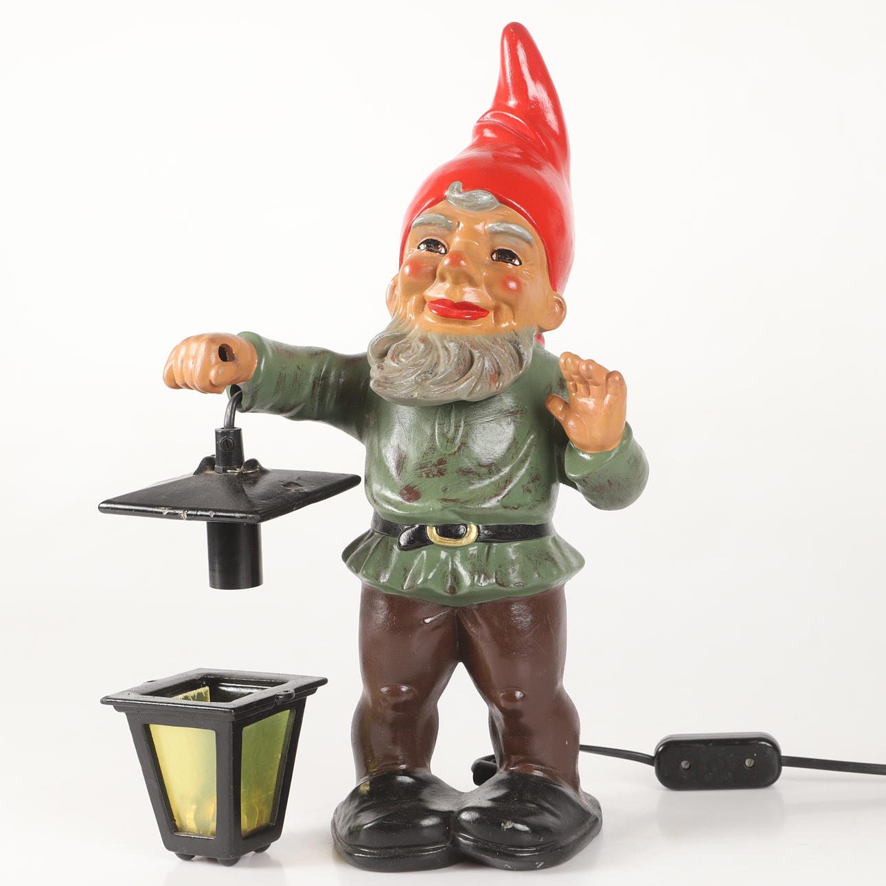 TOMTE, ceramic with lantern, Heisner, Germany.