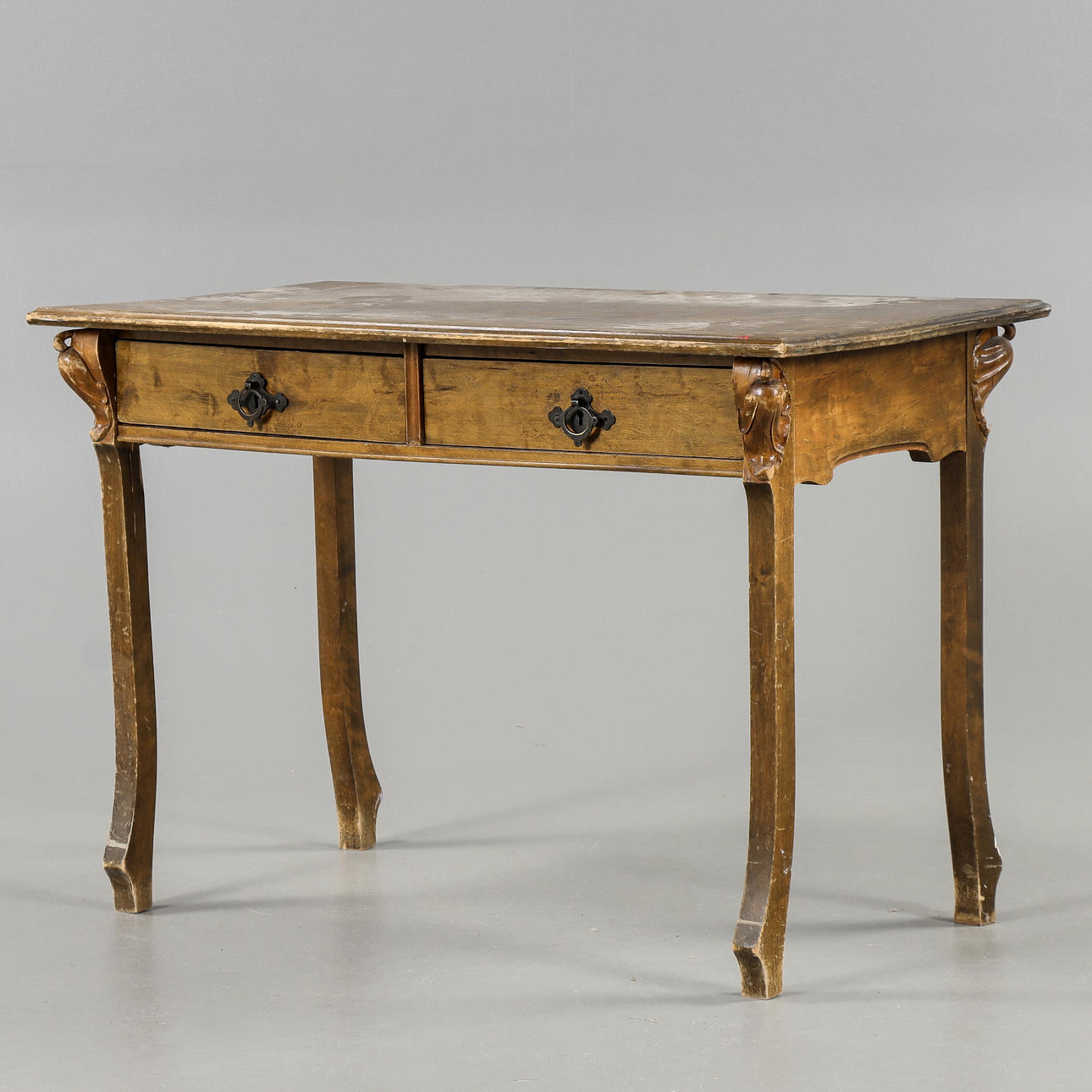 A 1930s-century Birch desk.