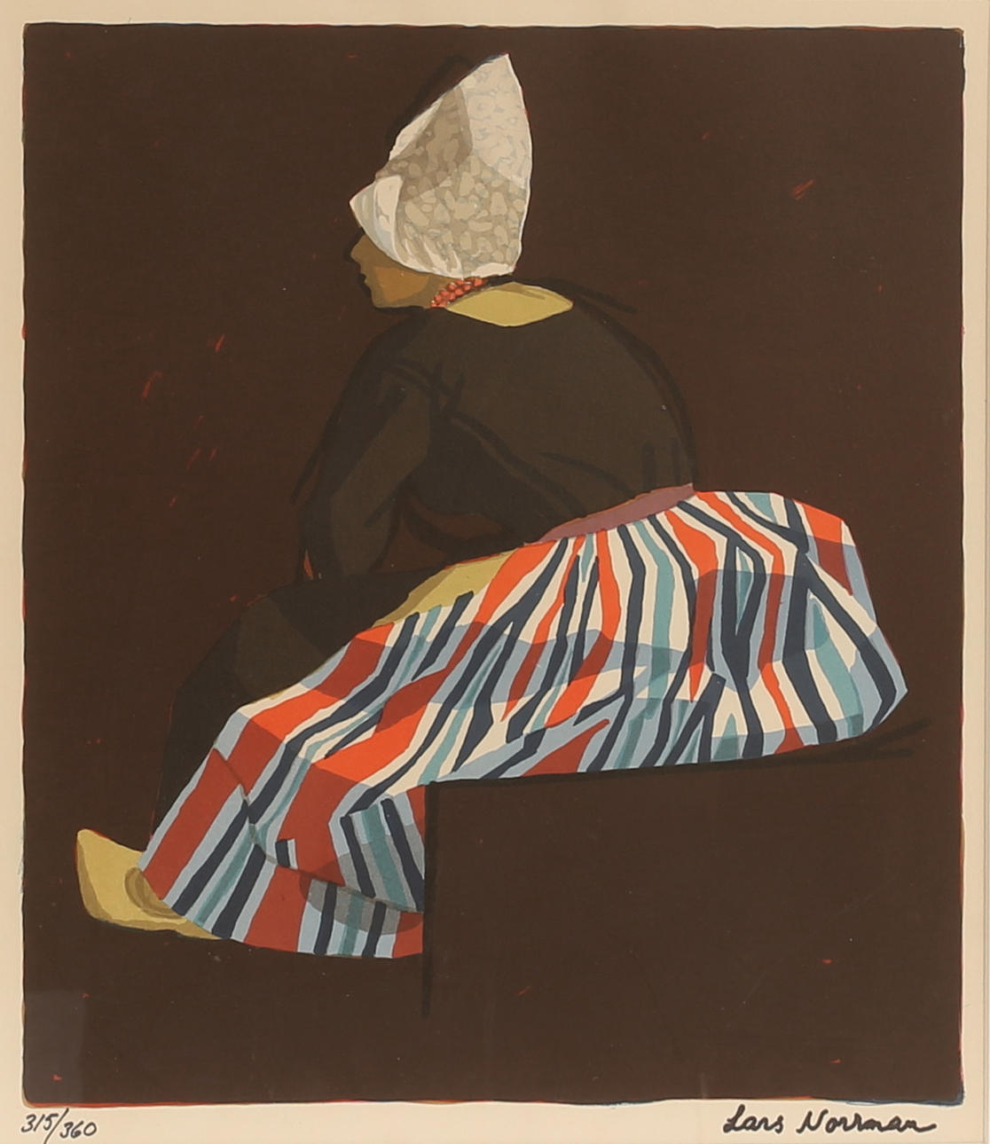 LARS NORRMAN. Lithograph in colour, signed and numbered.